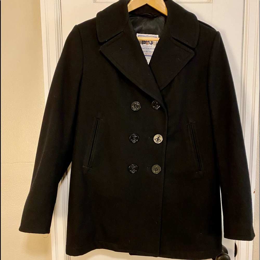 Authentic Navy Wool Pea Coat